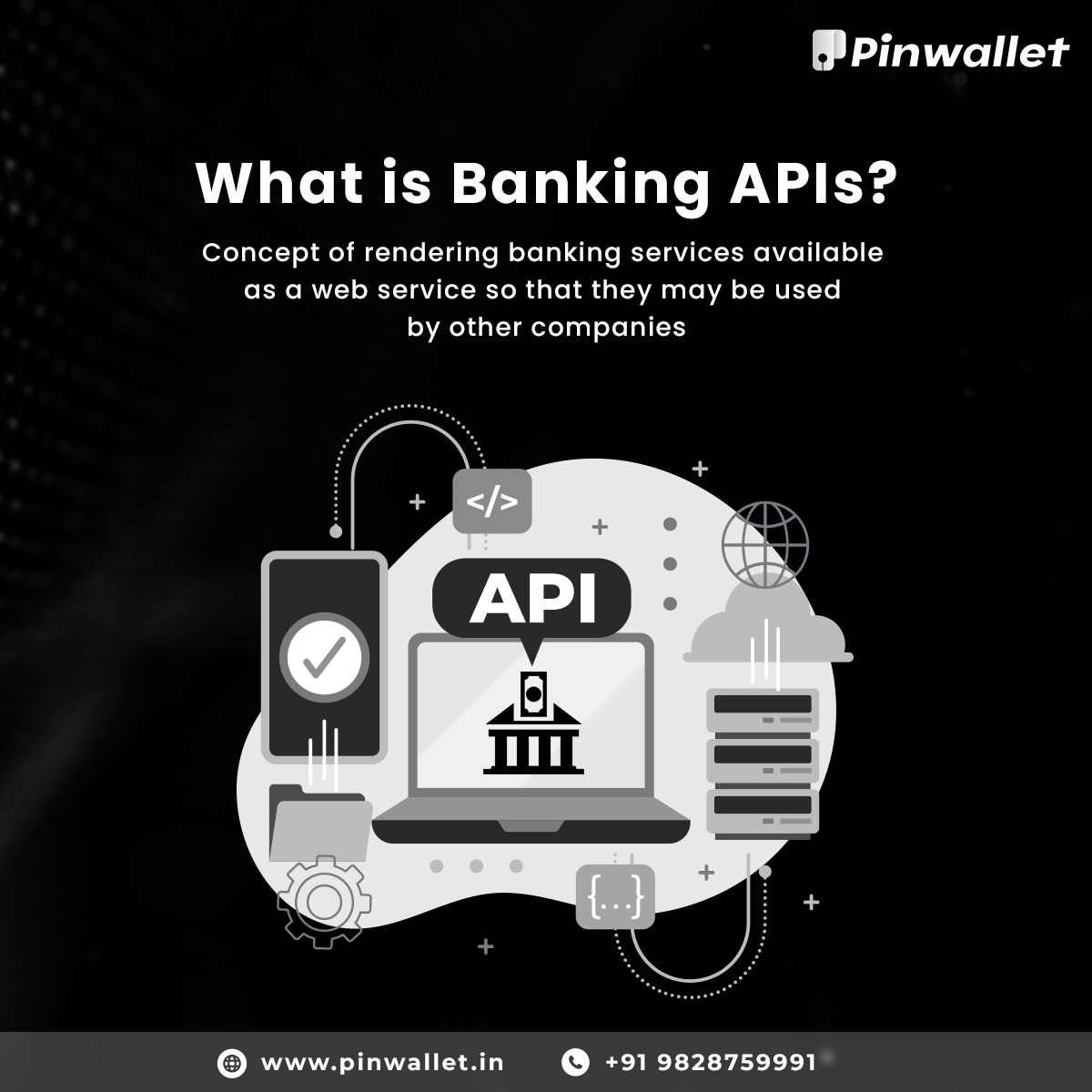 pin_wallet's tweet image. Revolutionize the way you bank with our powerful Banking API. Seamlessly integrate our technology into your app and empower your users to manage their finances like never before! ]

#bankingapi #financialinnovation #fintech #finances #technology #empower #payments #banking #india