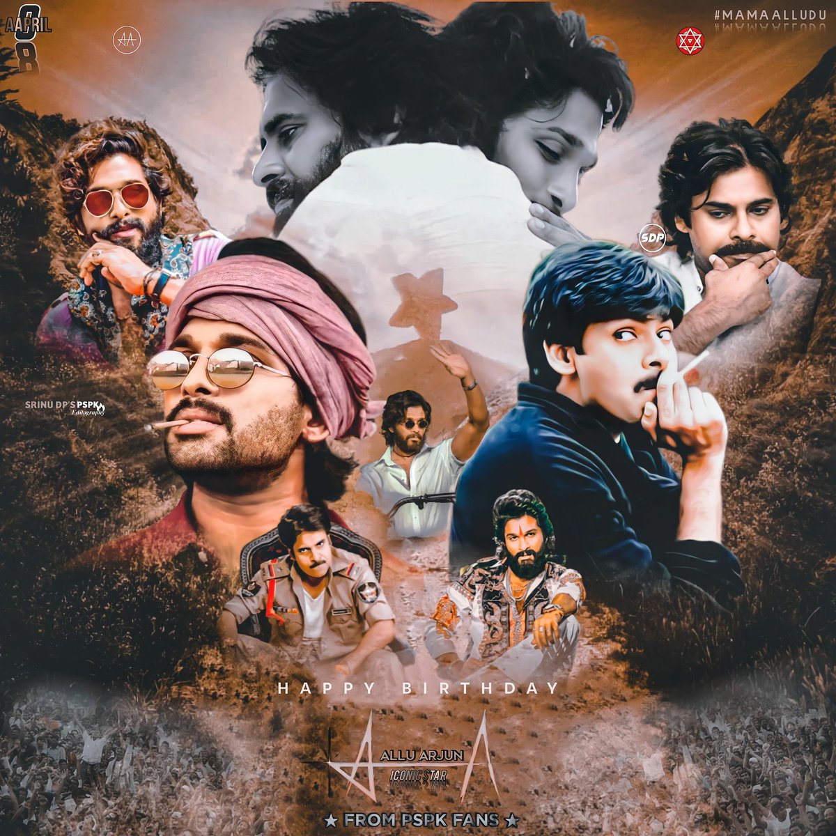 Here ωe go from my side Mutal B'day CDP From '@PawanKalyan' fans.. A very HBD Icon Star '@alluarjun' Anna. You Stand for us!!❤️🫂 We Hope upcoming days you Achieve more 'Milestones' In ur Filmcareer Anna💐🎯♥️
#HappyBirthdayAlluArjun #AlluArjunBirthdayCDP #HBDALLUARJUN
