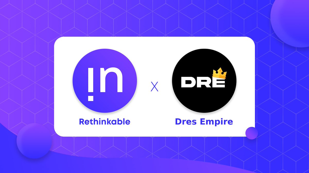<a href="/Dres_Empire/">Dre</a>  x <a href="/rethinkablexyz/">rethinkable</a>  Partnership!

Looking to work through the bear market? Rethinkable is empowering the Dre's Empire community with full access to the best recruitment tools right from our Discord!

All holders have access to outsources web 3 jobs!!!