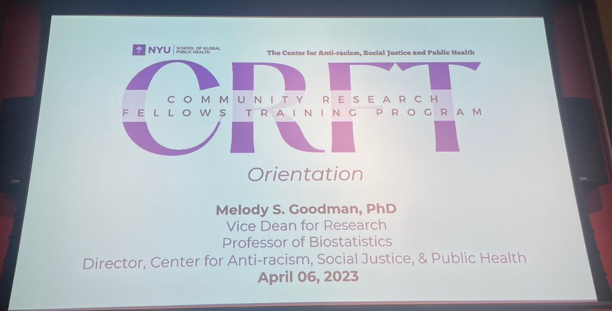 It started last night. The Community Research Fellows Training program is happening simultaneously in three cities: NYC, STL, & Clinton, MS. This is a large-scale coordinated effort to increase research literacy and enhance the infrastructure for community-academic partnerships