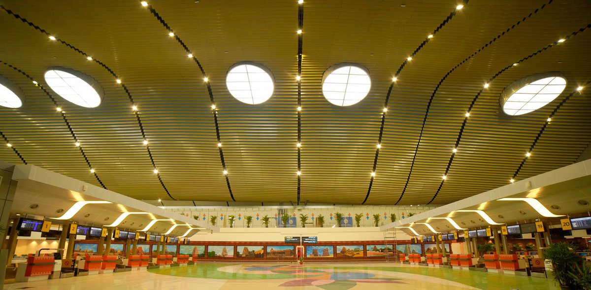 annamalai_k's tweet photo. As a major Infrastructure &amp; Connectivity push for TN, our Hon PM Thiru @narendramodi avl will be in Chennai tomorrow to inaugurate the New integral terminal building in Chennai International Airport, built at the cost of ₹1260 Crores. #Vanakkam_Modi (1/4) https://t.co/bdHQia3K0G