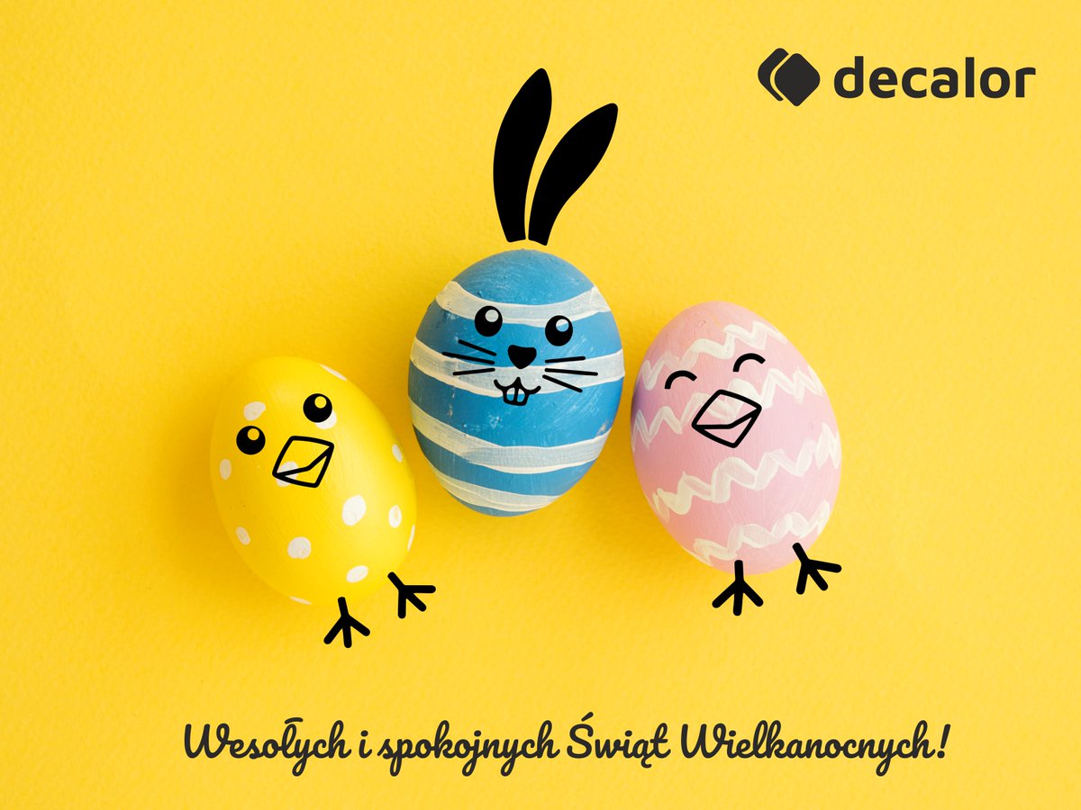 DeCalorPL's tweet photo. Z okazji Świąt Wielkanocnych życzymy naszym Klientom i Partnerom Biznesowym, aby ten wyjątkowy czas był pełen wiary, nadziei i miłości, a spotkania w gronie najbliższych upływały w miłym, wiosennym nastroju. https://t.co/FOw9fsNk7i