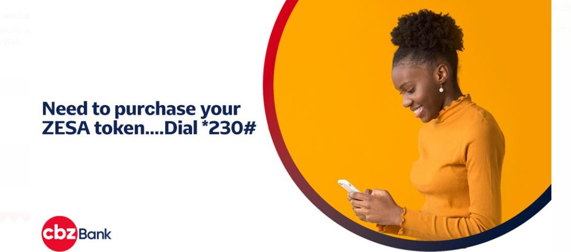CBZHoldings's tweet photo. Need to purchase your ZESA token? Dial *230# and you are good.

#WePutYouFirst
#CBZCares https://t.co/OCMnNcd91L