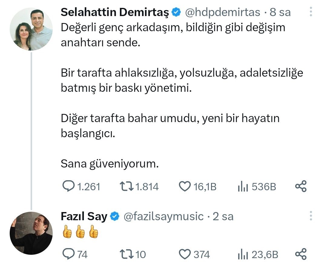 Muharrem İnce'ye etmedik hakaret, göstermedik tepki bırakma, git Selahattin Demirtaş'ı onayla.