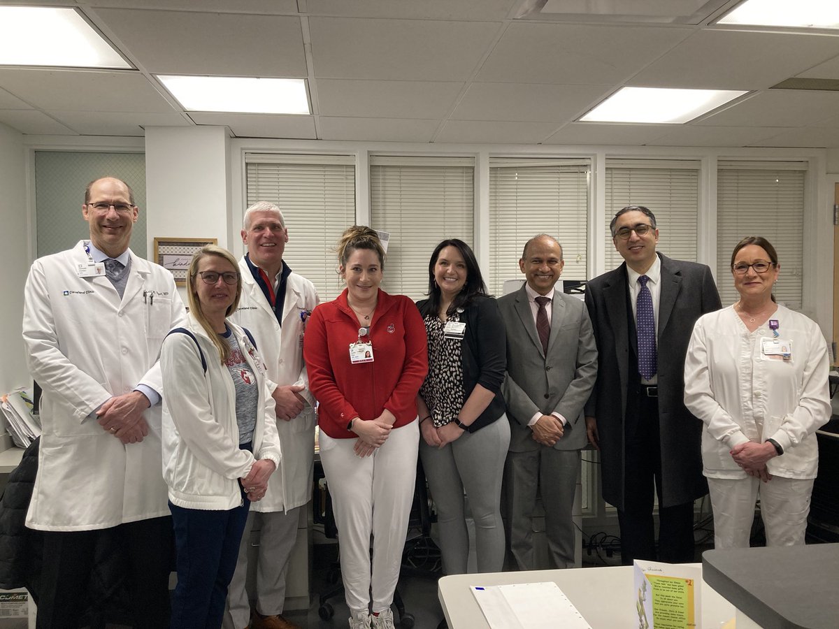 A great visit from <a href="/jamecancerdoc/">Jame Abraham, MD, FACP</a> &amp; our <a href="/CleClinicMD/">Cleveland Clinic MD</a> Taussig Cancer Institute leadership team and providers at #CCLutheranHospital this morning. Together, we are committed to providing world class cancer care to our Ohio City community.