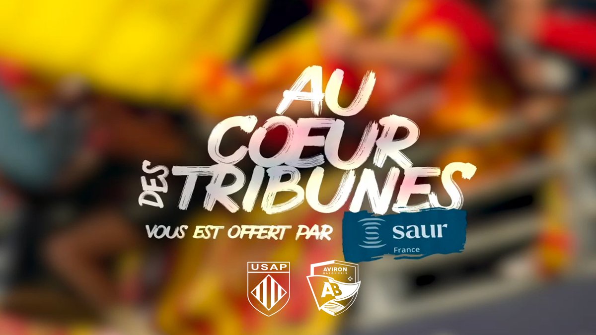 usap_officiel's tweet photo. 𝗔𝘂 𝗰𝗼𝗲𝘂𝗿 𝗱𝗲𝘀 𝘁𝗿𝗶𝗯𝘂𝗻𝗲𝘀 - 𝗣𝗮𝘀 𝗹𝗲 𝗺𝗲̂𝗺𝗲 𝗺𝗮𝗶𝗹𝗹𝗼𝘁, 𝗺𝗮𝗶𝘀 𝗹𝗮 𝗺𝗲̂𝗺𝗲 𝗽𝗮𝘀𝘀𝗶𝗼𝗻🫶

Au cœur des tribunes vous est offert par notre partenaire @GroupeSaur 💧

Lien de la vidéo 👇
https://t.co/CHSoFTApXg

#Usap #Top14 #catalan @avironrugbypro https://t.co/rh81KnNlx6
