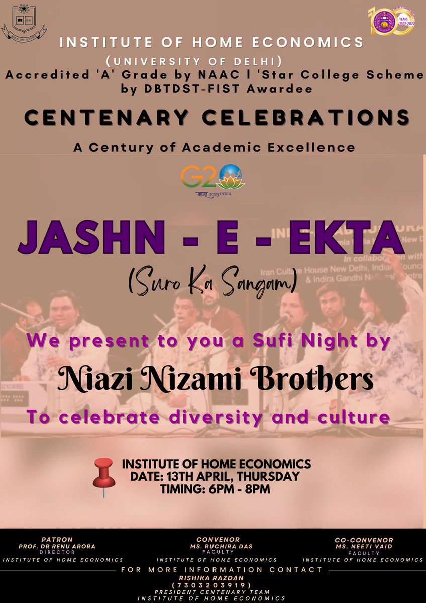 Iheofficial61's tweet image. Institute of Home Economics brings to you JASHN-e- EKTA, an evening of splendor, culture  and grandeur.