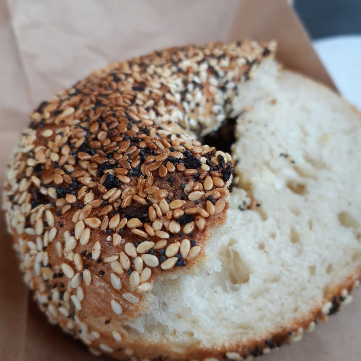 Took a drive to Kitchener  - Waterloo and enjoyed a wood fired everything bagel with a lovely smokey flavour from Woodfire Cafe &amp; Bakecurry and a sliced to order panini at Vincenzos which is now one of my favourite food destinations.  specialty foods from ever corner of globe.