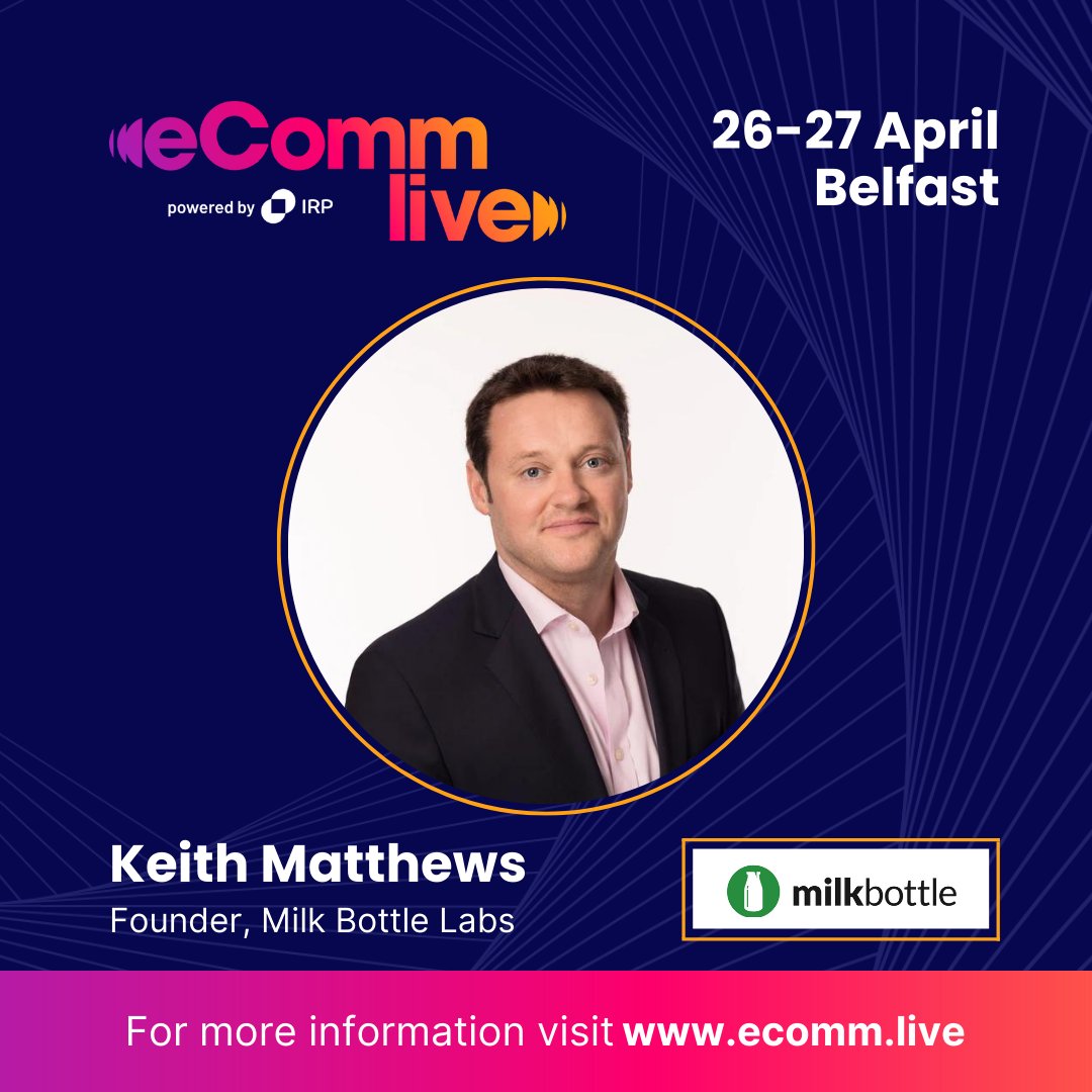 eComm.Live (@ecomm_live) on Twitter photo We’re excited to announce that Keith Matthews, Founder & Director of Marketing & Partnerships at <a href="/milkbottlelabs/">Milk Bottle Labs🥛</a> is speaking at eComm Live 2023 in Belfast.
📍 Assembly Buildings Conference Centre, Belfast
🗓️ 26-27 April 2023
🎫 hubs.ly/Q01KG55M0
#eCommLive We’re excited to announce that Keith Matthews, Founder & Director of Marketing & Partnerships at <a href="/milkbottlelabs/">Milk Bottle Labs🥛</a> is speaking at eComm Live 2023 in Belfast.
📍 Assembly Buildings Conference Centre, Belfast
🗓️ 26-27 April 2023
🎫 hubs.ly/Q01KG55M0
#eCommLive