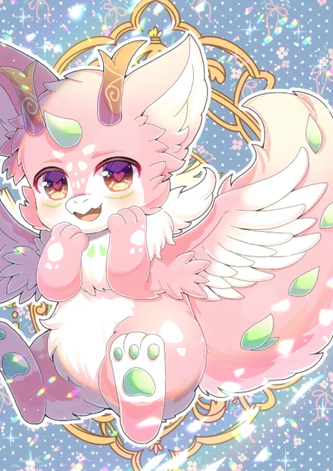RacPanda.Lam()さんのOCを描かせて頂きました!リクエスト有難うございますRacPanda.Lam's OC was painted for us! Thank you for your request  #Skeb #Commission #furry #furryart 