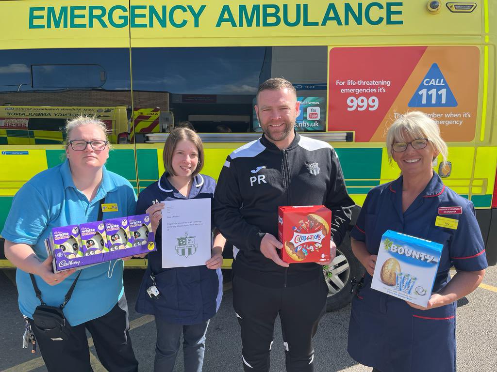 Allscott Heath FC (@allscottheathfc) on Twitter photo Another drop off this time to <a href="/sathNHS/">SaTH</a> for the Children’s ward♥️. Delivered by <a href="/PeteRichardson7/">Pete Richardson</a>, special thanks to club captain <a href="/aaron_reece1995/">A a ron williams</a> for organising the collection and all the squad for donating. Happy Easter 🐣 Another drop off this time to <a href="/sathNHS/">SaTH</a> for the Children’s ward♥️. Delivered by <a href="/PeteRichardson7/">Pete Richardson</a>, special thanks to club captain <a href="/aaron_reece1995/">A a ron williams</a> for organising the collection and all the squad for donating. Happy Easter 🐣