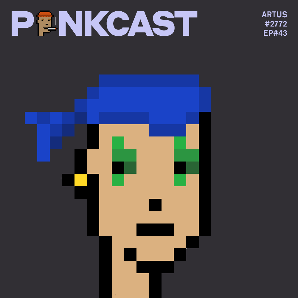 gm Bandana Punks! 🤘😎

Episode 43: #Punk2772 <a href="/artusvanfrahm/">Artus</a> , Founder, <a href="/frahm_art/">Frahm</a> , The Metaverse Framemaker

OUT NOW! Go! Go! Go!
👇

#PunkCast #Cryptopunks #4Atty #BlackLipstick #Bandana #Earring #ClownGreenEyes