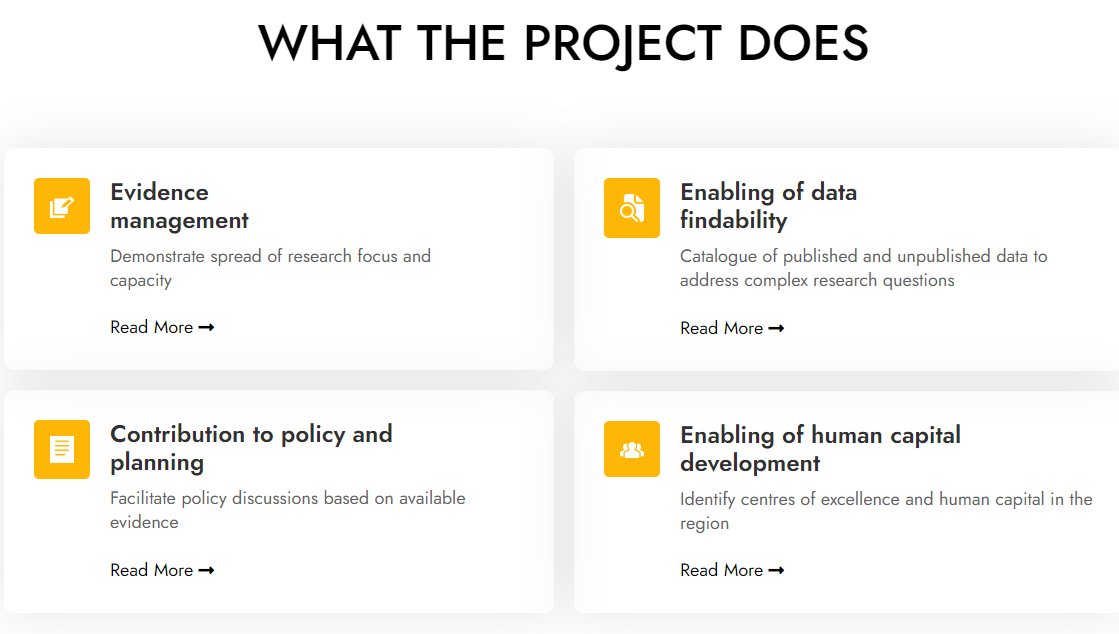 CARTAfrica's tweet photo. Research evidence and its effective management are essential for improving global health. The recently launched CARTA Evidence website aims to facilitate amassing of evidence to promote uptake and inform health policy.

Explore platform: https://t.co/Z5KkOWHdJY

#WorldHealthDay https://t.co/Ps9ZlaeD7s