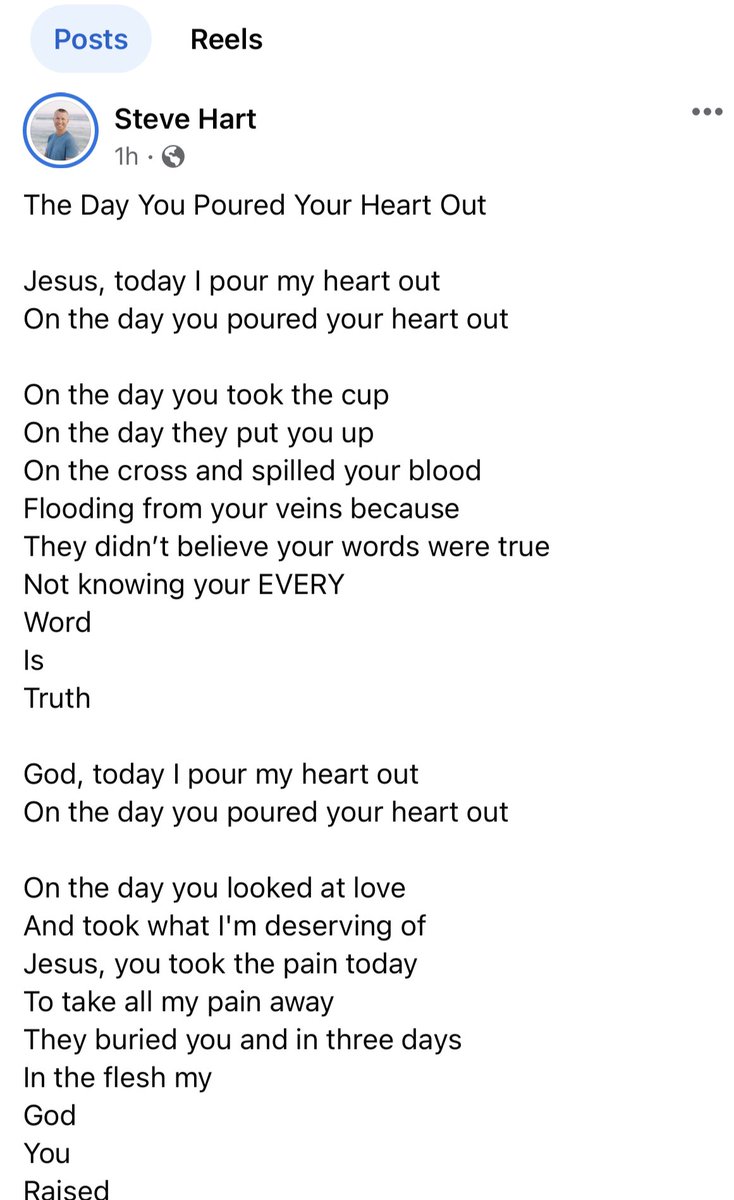SteveHart123's tweet photo. The Day You Poured Your Heart Out 
(Full Poem at Link Below)

#GoodFriday 

https://t.co/Zwqow46Ogy https://t.co/5yoVMcuuXx