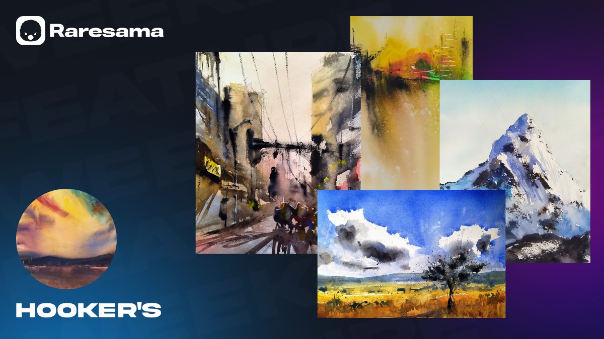 RaresamaNFT's tweet image. Raresama Weekly Spotlight💡

A Thread About Our Artists: @HookerNFT 🗣️

How long have you been an Artist?
- “I have been drawing pretty much my whole life and I used to oils when  I was 14-15 but "artist" as in selling pieces it have been roughly 3 years.”