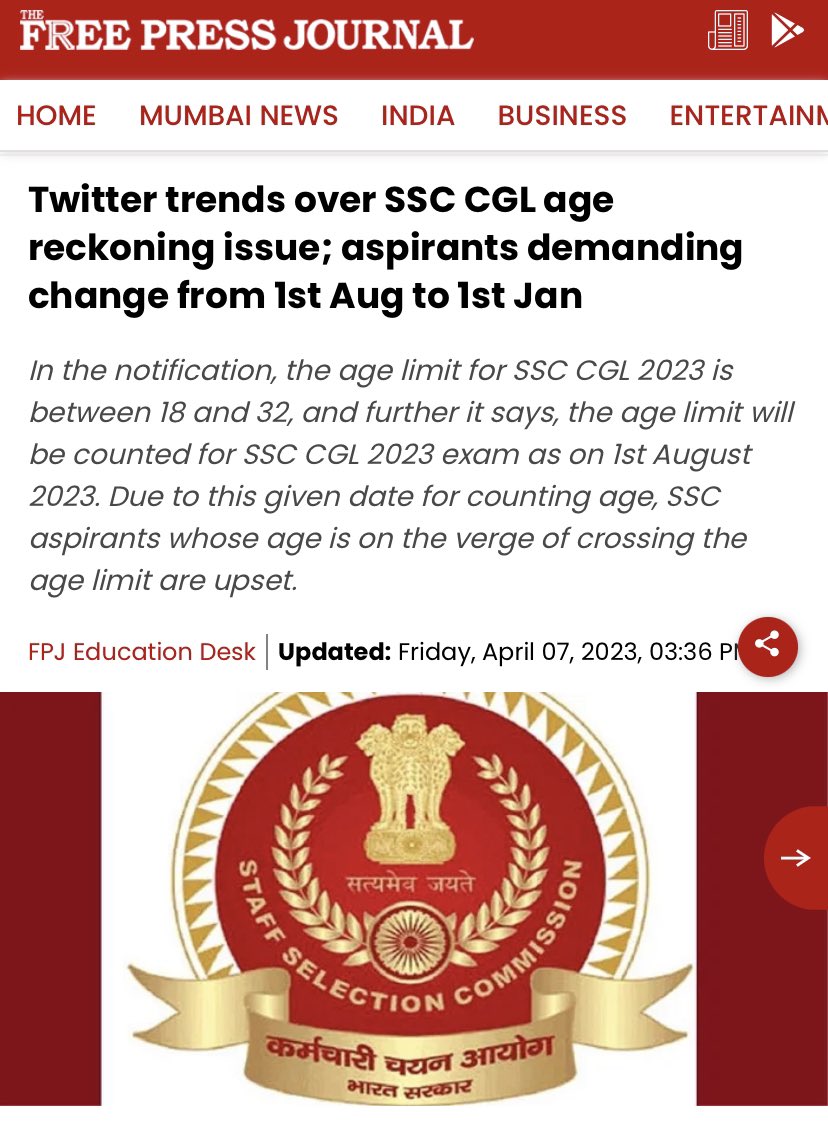 Abhishe03919083's tweet photo. Age of reckoning issue SSC CGL 2023
#SSC_CGL_AGE_RECKONING_1_JAN https://t.co/6RLROhwXaG