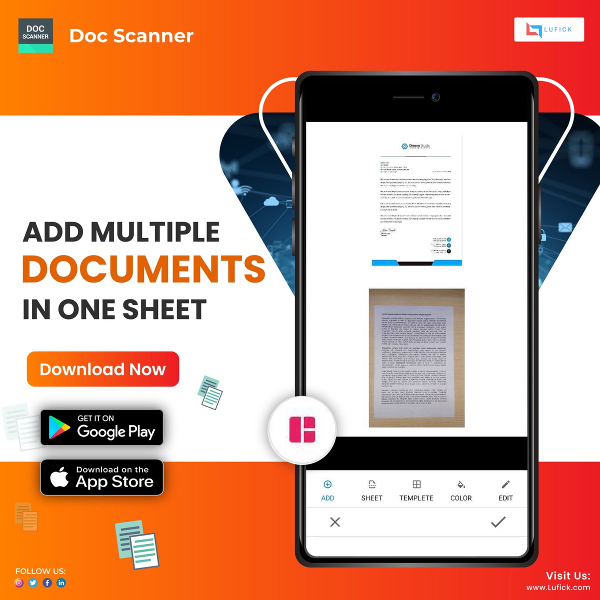Lufick3's tweet photo. Now add multiple document side by side in one particular sheets and with many templates to choose from.
Download the Document Scanner App Today.
Available on Play Store and Apple Store
https://t.co/YDftoDeE6U
#DocumentScanner #Onlinepdf #lufick
#Pdfscanner #scansafe https://t.co/dEcomhHVjP