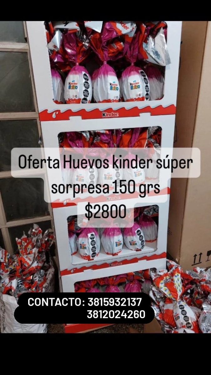 PeiroGuillermo's tweet photo. Una belleza de viernes feriado, nublado y fresco, ideal para ver series y comer un delicioso Huevo Kinder de 150grs a $2800 la unidad 😉 https://t.co/PrMF5cLbd5