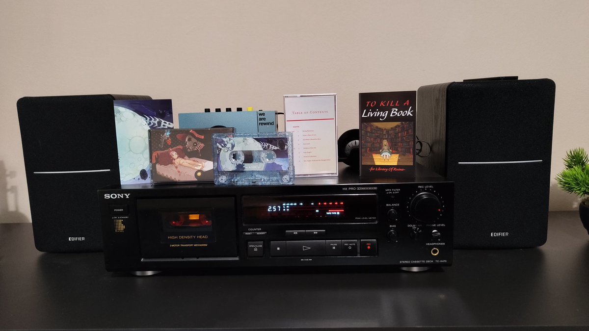 MrPrototype_'s tweet photo. I'm going to enjoy listening to both! Great addition to my small collection of cassettes. Can't wait to meet you all in Poland! @ProjectMili @momocashew @HAMOloid https://t.co/ZzaJOcBtEx
