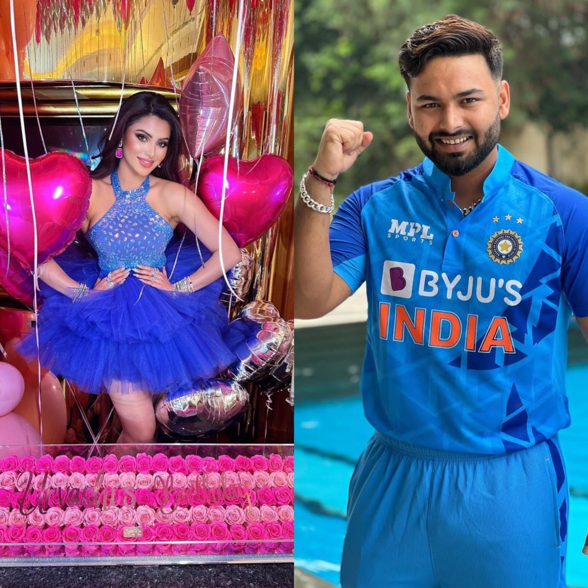 seem_zar's tweet photo. @UrvashiRautela @rishbhpant  best couple forever 💞#urvashi#rishbh https://t.co/ELfaM4kJFp