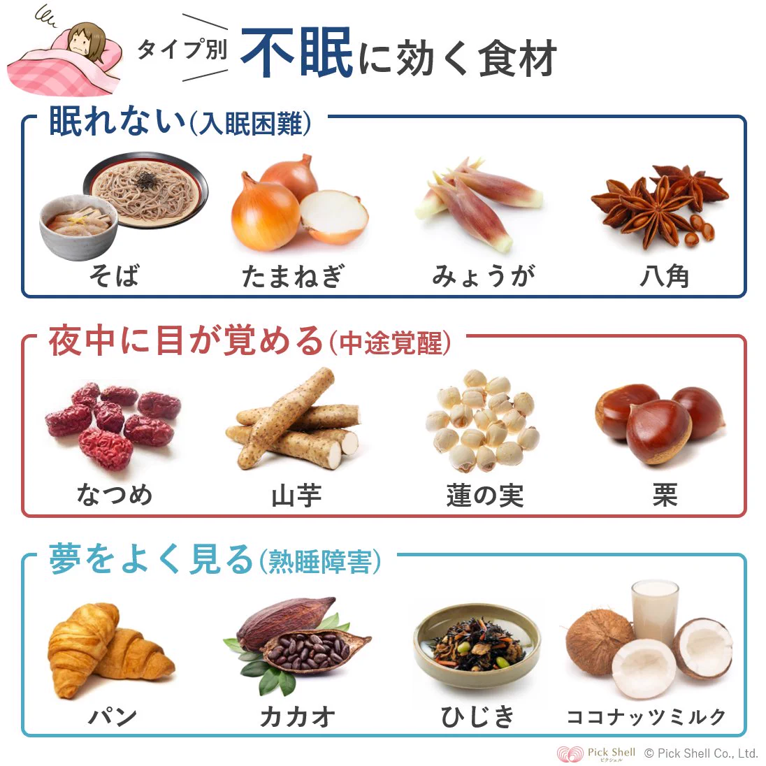 春の睡眠は大事！タイプ別「不眠に効く食材」