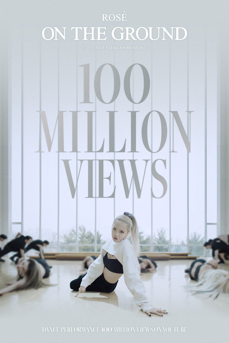 BLACKPINK's tweet image. #ROSÉ ‘On The Ground’ Dance Performance HITS 100 MILLION VIEWS @Youtube
BLINKs worldwide, thank you so much!
‘On The Ground’ Dance Performance
🎥youtu.be/z6CSW2yu8Mg
#로제 #BLACKPINK #블랙핑크 #OnTheGround #DancePerformance #100MILLION #YOUTUBE #YG