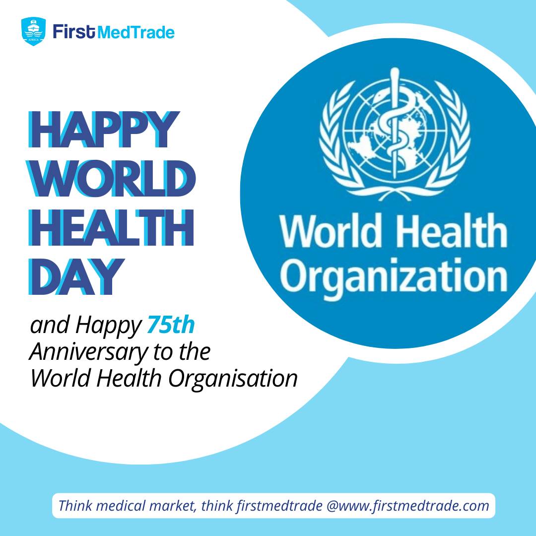 eCommercemedmkt's tweet photo. We celebrate the achievements of the World Health Organisation (WHO) on their 75th anniversary. Their intervention in public health has made the world a better place
#WorldHealthDay
#FirstMedTrade
#HealthTech https://t.co/g9qbBiPyuo
