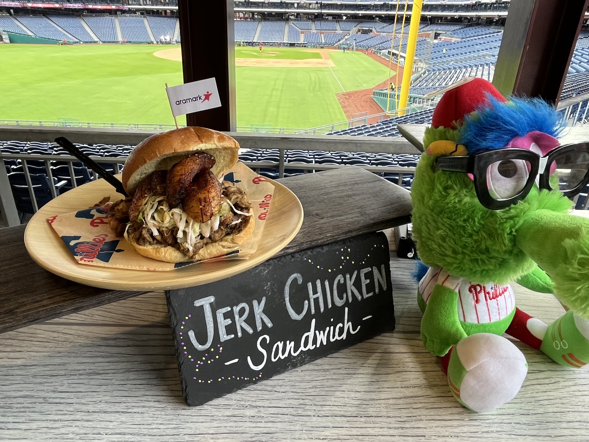 Citizens Bank Park Philadelphia Phillies Jerk Chicken Sandwich