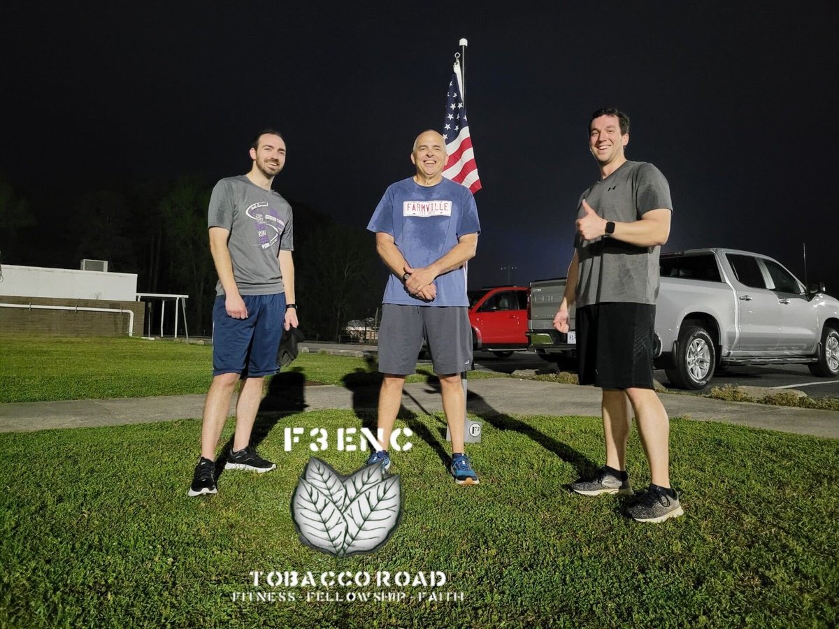 Good Friday with 45 #f3enc PAX #f3nation #f3counts

9 @ #blastoff
14 @ #watchtower (6 @heavy_drop_training)
4 @ #broga
3 @ #tobaccoroad
4 @ #firstaid
11 @ #ovaloffice 

Several for #coffeeteria