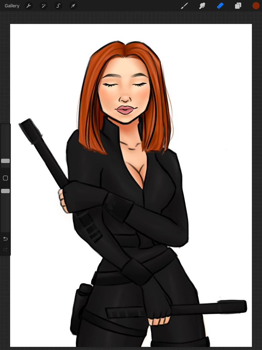 savvyawe's tweet photo. And here is a little less sexy version of Natasha.
.
.
.
#Marvel #NatashaRomanoff #BlackWidow #sketch #spicyart https://t.co/5N90ktJ21B