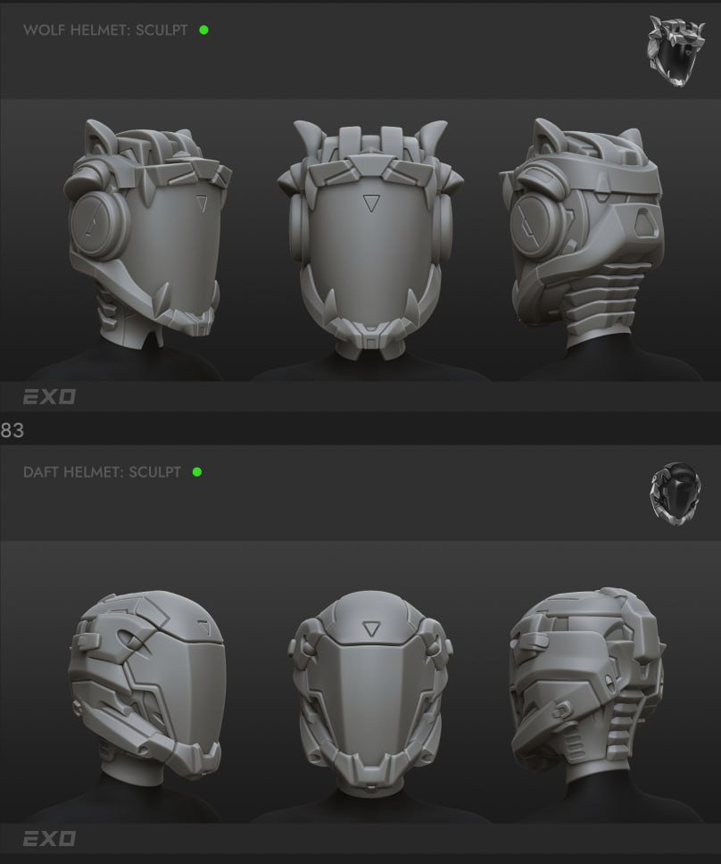 Our art team has started working on the <a href="/ExosamaNFT/">Exosama</a> headwear. Battle for Nova is gonna be 🔥