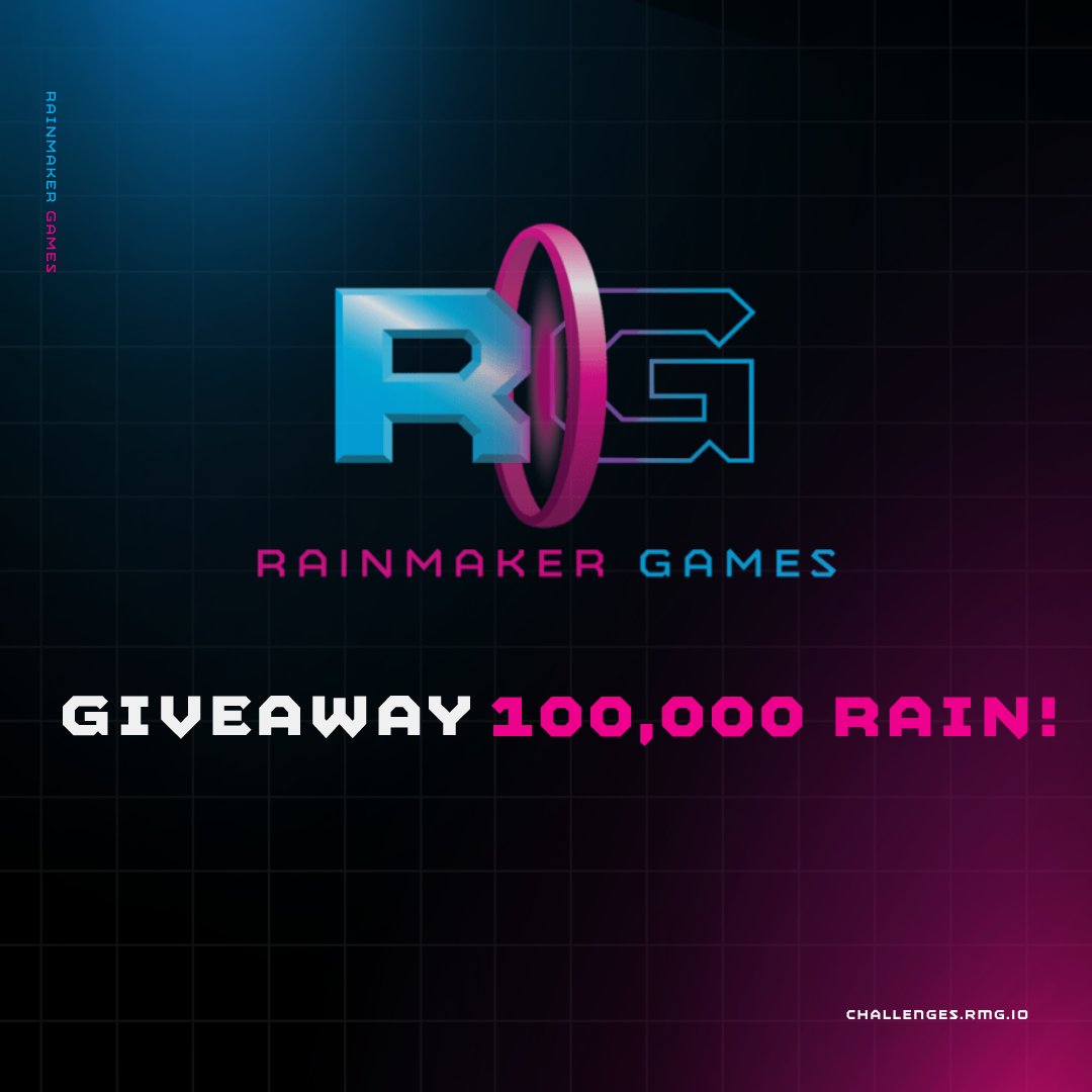 Gamegptofficial's tweet photo. Rainmakers, due to the excitement of our last raffle we'll be hosting another for 100k $RAIN! Here are the rules: 

1️⃣ Like RT this post (1 ticket)
2️⃣ Tag 2 friends (2 tickets) 
3️⃣ Follow our page (2 tickets)
4️⃣ Post Telegram @ in our telegram channel (5 tickets)
 
Telegram: https://t.co/iAvSHFhA2Y

🥇40,000 RAIN 
🥈35,000 RAIN
🥉25,000 RAIN 

More tickets = more likely to be chosen. We want to give back to our community with this one. 

Raffle will end in 1 week. 

Good luck everyone!