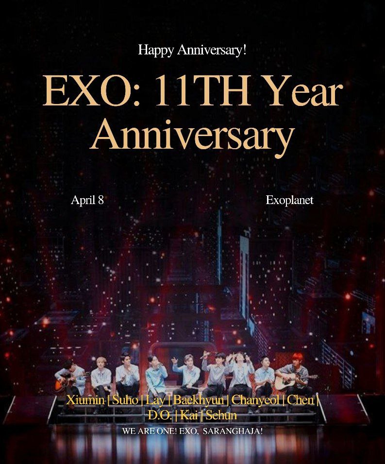 XEXOLParallel's tweet photo. Start dropping the tags now 👇👇👇

A DECADE AND ONE WITH EXO🤍

#11YearsWithEXO
#Eterna11oveForEXO
#엑소와_함께하는_영원한_청춘
#엑소 #EXO @weareoneEXO https://t.co/oycBxOtfcz