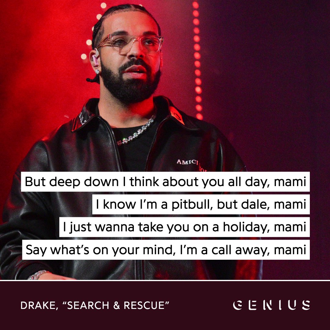 Genius on Twitter "drake dropped a new song titled “search & rescue