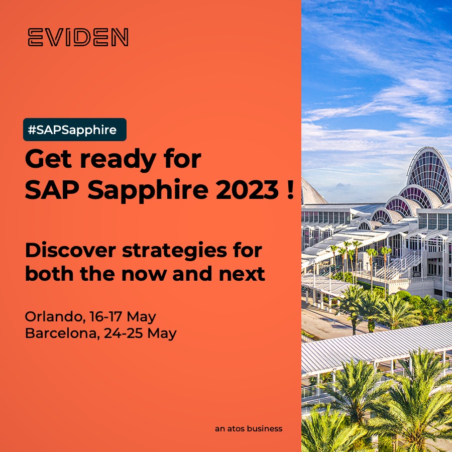 We will be introducing ourselves as Eviden, the <a href="/Atos/">Atos</a> business focusing on digital transformation at #SAPSapphire 2023 🔥

Find out what we have in store for you and plan a meeting with us!

👉 Orlando: atos.net/en/events/sap-…

👉 Barcelona: atos.net/en/events/sap-…