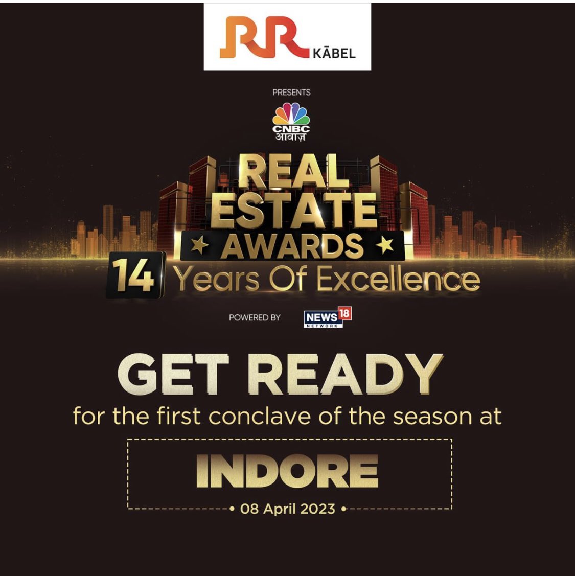 CNBC-Awaaz Real Estate Awards 2023. First Conclave in the cleanest city of India - Indore. #cnbcawaazREA2023 #indore @CNBC_Awaaz @IndoreCollector