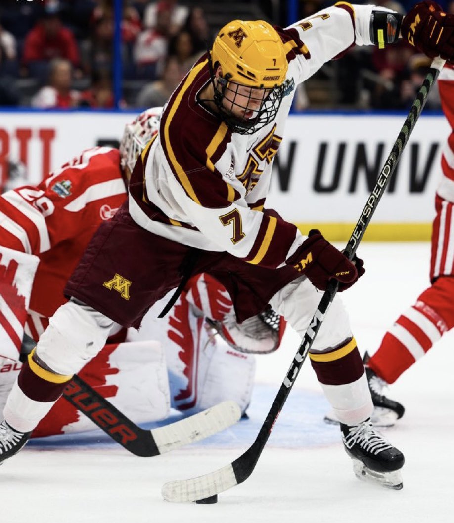 Aaron Huglen is one of the most unsung Gopher skaters the last two seasons. He’s scored and assisted on several big goals in both of the Minnesota NCAA playoff runs. 

All while being the most selfless and humble young man to wear the M in a long time.