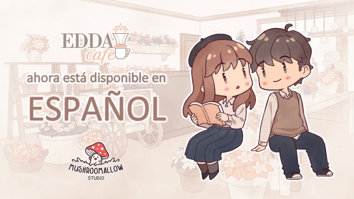 EDDA Cafe is now available in even more languages!
☕️Thai
🍰French FR and French CA
 ⏳Spanish ES

It's already available in German, Italian, Russian, and Turkish. Huge thank you to every translator, editor, and management for their hard work! 🤗

Play EDDA Cafe for FREE!
Link ⬇️