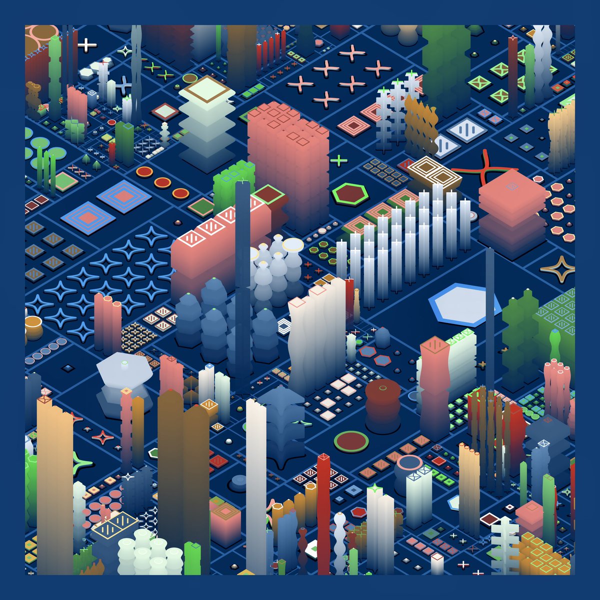 I’m close, so this is the last #WIP I’ll post. 

Next time 🚀💫

#NFT #CleanNFT #NFTCommmunity #nftcollector #creativecoding #generative #generativeart #genartclub #p5js #dailycoding #ETH #Ethereum