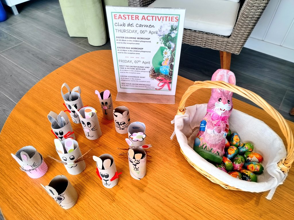 Come, join and meet our #EasterBunny!!! 🐰🥕 The day is full of great surprises at #clubdelcarmen!!! 🥚🍫 #easter #Easter2023 #EasterEggs #fun #GoGreen #goinggreen #greenhotelier #asolan #puertodelcarmen