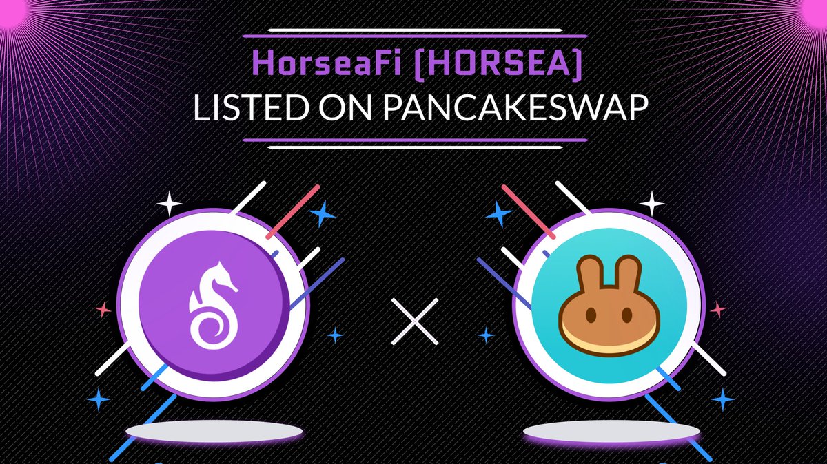 <a href="/HorseaFi/">#HorseaFi</a> × <a href="/PancakeSwap/">PancakeSwap</a> 

Congratulations 🎉,  HorseaFi (HORSEA) listed On 🥞 <a href="/PancakeSwap/">PancakeSwap</a>. 

🥞 Trade link: pancakeswap.finance/swap?outputCur…