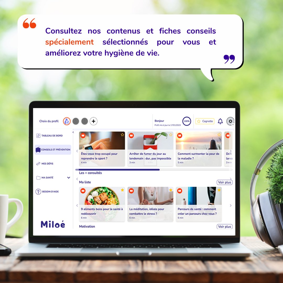 #journeemondialedelasante ! 
L'occasion parfaite pour faire un bilan sur votre état de santé. Et ça tombe bien, notre comité scientifique a concocté spécialement pour vous des questionnaires afin d'évaluer votre hygiène de vie. ☺️ 
Génial, non ? Alors faites le test !