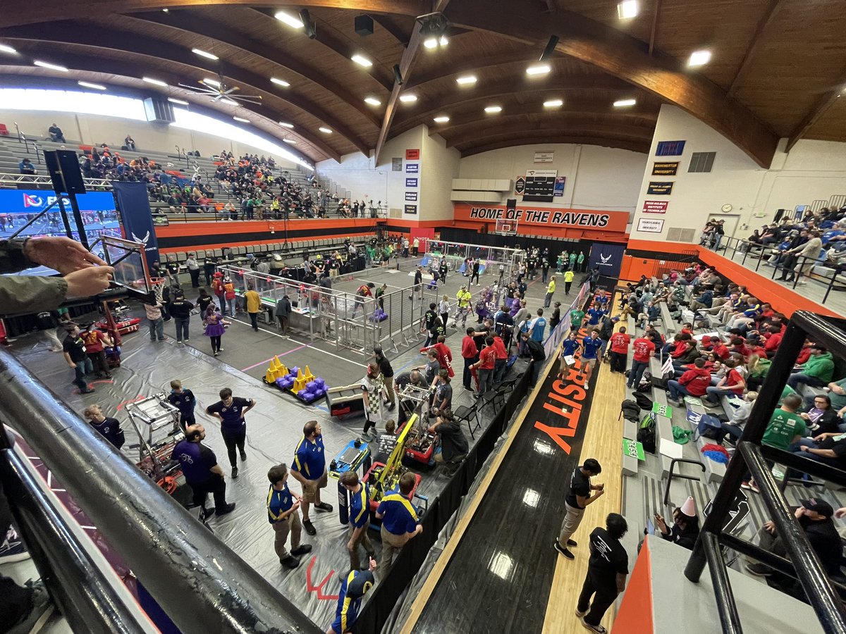 bdmcpheron's tweet image. Excited to host the FIRST Indiana FRC State Championship at @AndersonU. Over 600 student participants are expected. Stop by today or tomorrow! @AUScienceEng #STEM