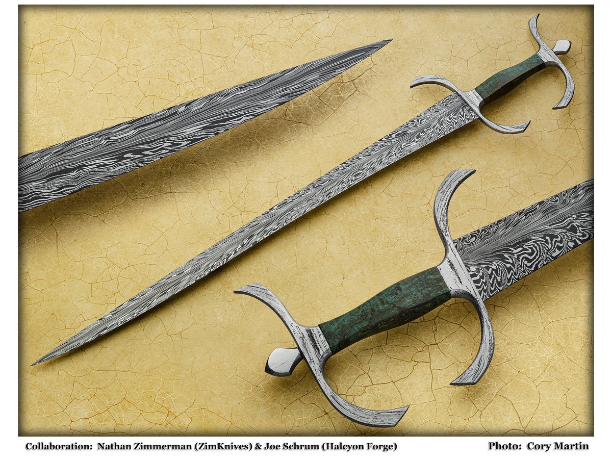 Collaboration between myself and Nate Zimmerman. I made the blade, he did the handle fixtures. Thanks for looking #sword