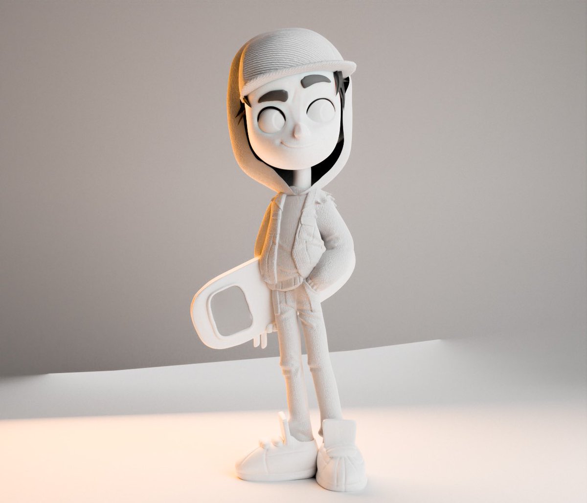 Deadrtist's tweet photo. Good night fam🤠
Well show some love on my art😺
#art #Blender3d #NFTCommmunity #characterdesign 
@coi_nft @subwaysurfers #SubwaySurfers #game https://t.co/inkbykp7vY