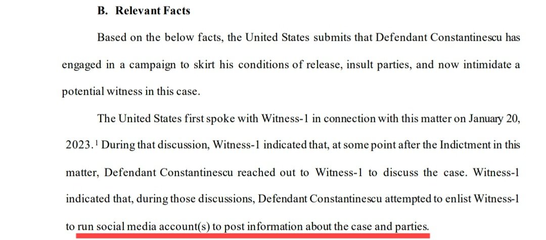 thetraderbabe's tweet photo. US DOJ files for court to enforce release conditions for @MrZackMorris stating "mouthpiece accounts" have attacked, intimidated &amp; Constantinescu is also using them to comment on the case &amp; tried to create an account to post updates on the case + parties #AtlasTrading https://t.co/lvgSPQ3kPC
