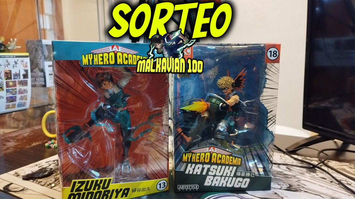 erfantasy200's tweet photo. ¡SORTEO HEROICO!  

Gana estas dos figuras de #MyHeroAcademia 

⚡️Sígueme en Twitter: @Malkavian_TV
🔄RT a este Tweet
🫶Menciona a tres amigos a quienes les confiarías el One For All  

*Solo España 
*Hasta el 13/04 https://t.co/YMRZ3psiG5