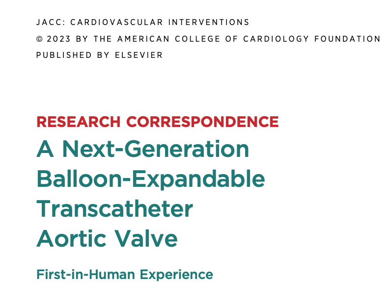 DrDamluji's tweet photo. A Next-Generation Balloon-Expandable Transcatheter Aortic Valve First-in-Human Experience: @JACCJournals 

On #Duopoly: Now, let's wait for a balloon expandable valve from Medtronic! 

10-point summary: Let's do it! 

👇👇 https://t.co/Y1q9VmSFAj