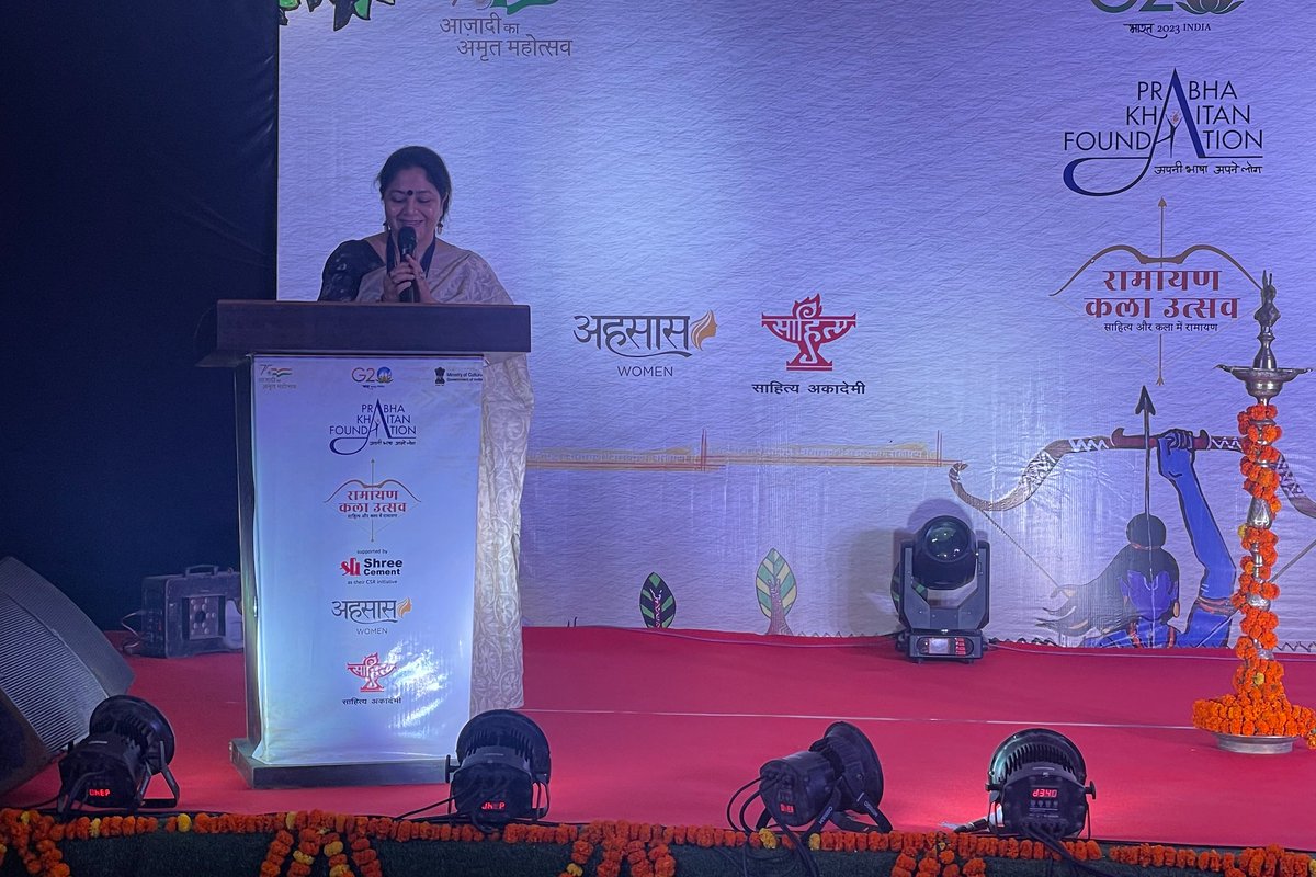 Prabha Khaitan Foundation (@foundationpk) on Twitter photo рдЕрдпреЛрдзреНрдпрд╛ рдХреЗ рдкреНрд░рднрд╛ рдЦреЗрддрд╛рди рдлрд╛рдЙрдВрдбреЗрд╢рди рдХреЗ рддрддреНрд╡рд╛рд╡рдзрд╛рди рдореЗрдВ рдЖрдпреЛрдЬрд┐рдд 'рд░рд╛рдорд╛рдпрдг рдХрд▓рд╛ рдЙрддреНрд╕рд╡ ' рдХреЗ рдЙрджреНрдШрд╛рдЯрди рд╕рдорд╛рд░реЛрд╣ рдХрд╛ рд╕рдВрдЪрд╛рд▓рди рдХрд░рддреАрдВ рдЕрд╣рд╕рд╛рд╕ рд╡реВрдореЗрди рд▓рдЦрдирдК рдбрд┐рдВрдкрд▓ рддреНрд░рд┐рд╡реЗрджреА ред
#RamayanKalaUtsav #Ayodhya
<a href="/ehsaaswomen/">EHSAAS</a> <a href="/sahityaakademi/">Sahitya Akademi</a> <a href="/dimple1094/">Dimple</a> рдЕрдпреЛрдзреНрдпрд╛ рдХреЗ рдкреНрд░рднрд╛ рдЦреЗрддрд╛рди рдлрд╛рдЙрдВрдбреЗрд╢рди рдХреЗ рддрддреНрд╡рд╛рд╡рдзрд╛рди рдореЗрдВ рдЖрдпреЛрдЬрд┐рдд 'рд░рд╛рдорд╛рдпрдг рдХрд▓рд╛ рдЙрддреНрд╕рд╡ ' рдХреЗ рдЙрджреНрдШрд╛рдЯрди рд╕рдорд╛рд░реЛрд╣ рдХрд╛ рд╕рдВрдЪрд╛рд▓рди рдХрд░рддреАрдВ рдЕрд╣рд╕рд╛рд╕ рд╡реВрдореЗрди рд▓рдЦрдирдК рдбрд┐рдВрдкрд▓ рддреНрд░рд┐рд╡реЗрджреА ред
#RamayanKalaUtsav #Ayodhya
<a href="/ehsaaswomen/">EHSAAS</a> <a href="/sahityaakademi/">Sahitya Akademi</a> <a href="/dimple1094/">Dimple</a>