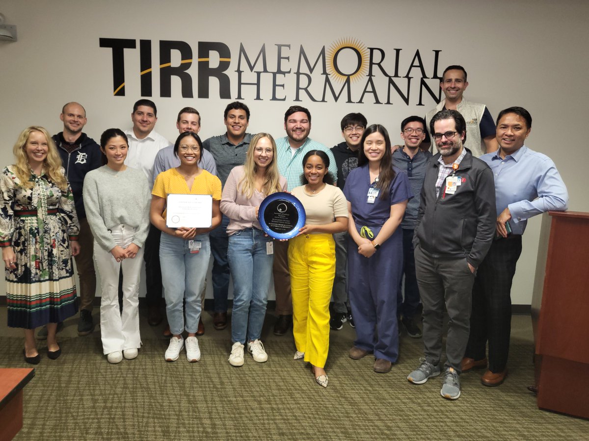 UTHealth Houston PM&R (@uthpmr) on Twitter photo So happy to nosh fajitas & celebrate our <a href="/McGovernMed/">McGovern Med School</a> PM&R Student Association <a href="/UTHPMR/">UTHealth Houston PM&R</a> 👏👏👏
🥇 <a href="/AAPhysiatrists/">Assoc. of Academic Physiatrists (AAP)</a> PM&R Student Group of the Year and 7⃣ for 7⃣ matched MS4s to PM&R!
#PhysiatryGME #Physiatry #TIRRmh #ProudPD <a href="/TXMedCenter/">Texas Medical Center</a> So happy to nosh fajitas & celebrate our <a href="/McGovernMed/">McGovern Med School</a> PM&R Student Association <a href="/UTHPMR/">UTHealth Houston PM&R</a> 👏👏👏
🥇 <a href="/AAPhysiatrists/">Assoc. of Academic Physiatrists (AAP)</a> PM&R Student Group of the Year and 7⃣ for 7⃣ matched MS4s to PM&R!
#PhysiatryGME #Physiatry #TIRRmh #ProudPD <a href="/TXMedCenter/">Texas Medical Center</a>